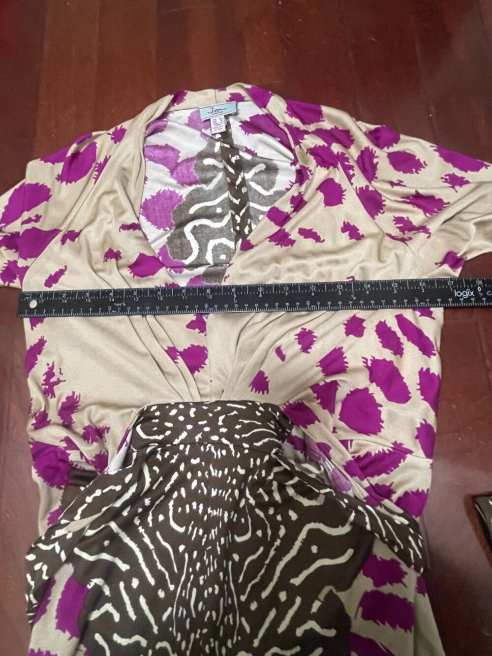 Issa London 100% Silk Abstract Print Wrap Dress US 8 - Picture 6 of 10
